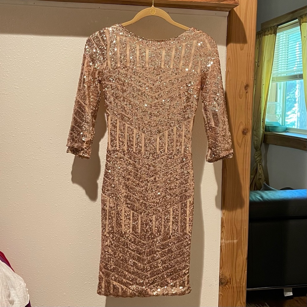 Vici Dolls Gold Sequined Cocktail dress, size XS/S. Like new, worn once.